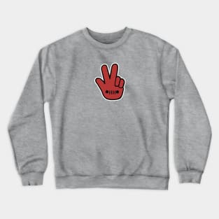 4x4 Hand with Grille Red Crewneck Sweatshirt